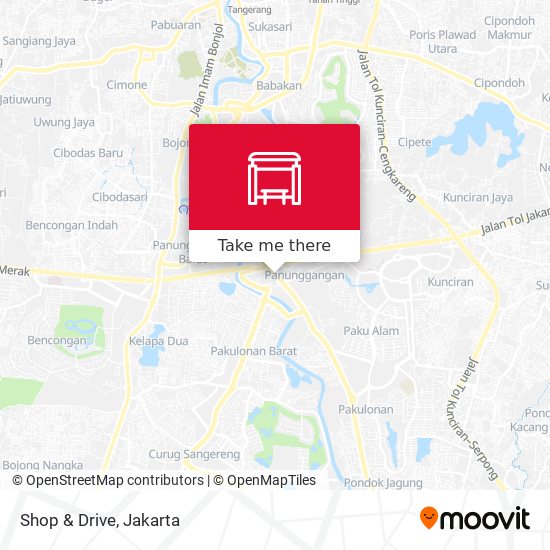 Shop & Drive map