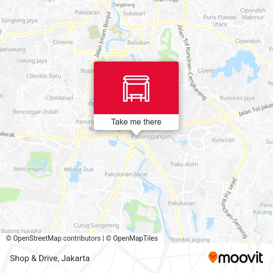 Shop & Drive map