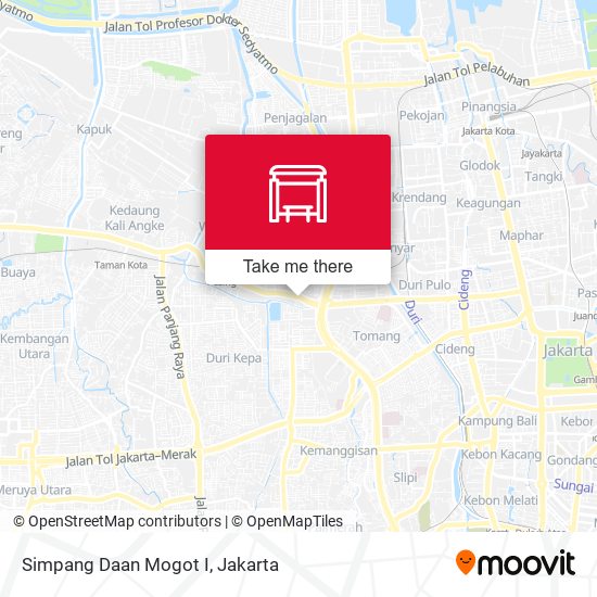 Simpang Daan Mogot I map