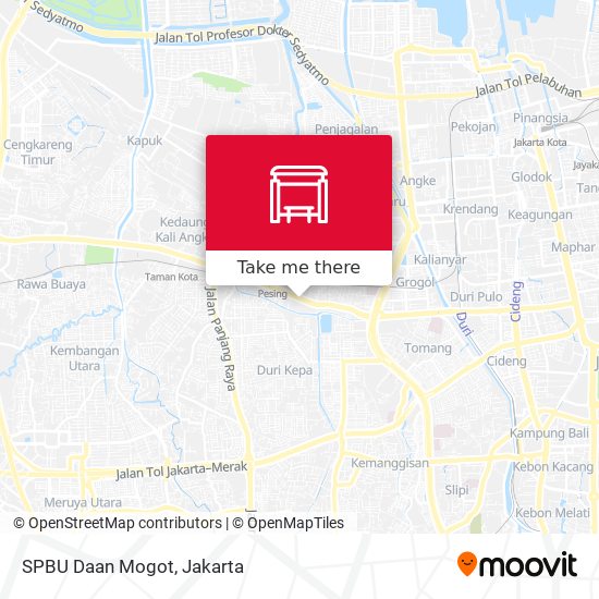 SPBU Daan Mogot map