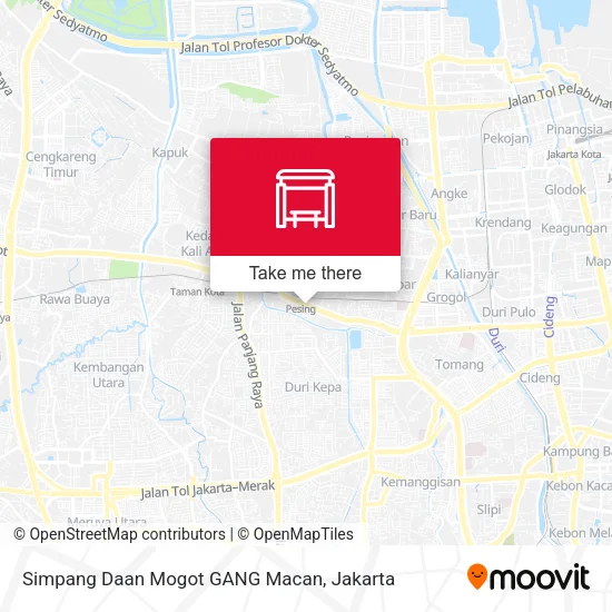 Simpang Daan Mogot GANG Macan map