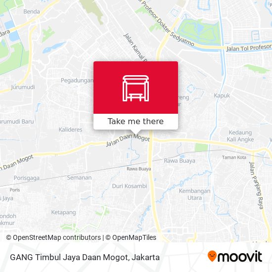 GANG Timbul Jaya Daan Mogot map