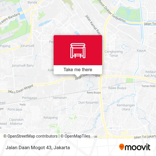 Jalan Daan Mogot 43 map