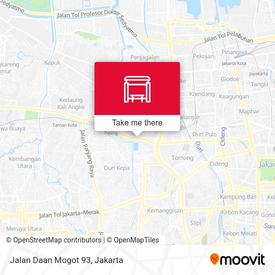 Jalan Daan Mogot 93 map