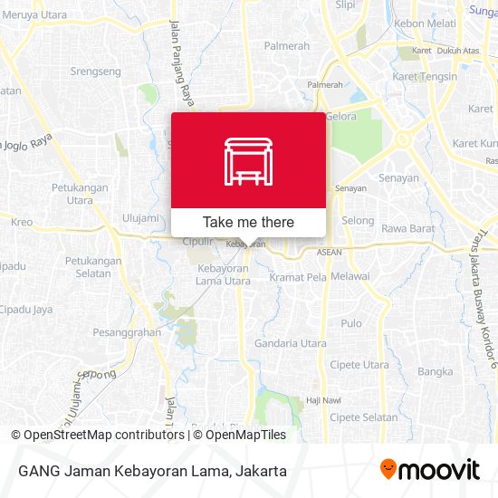 GANG Jaman Kebayoran Lama map