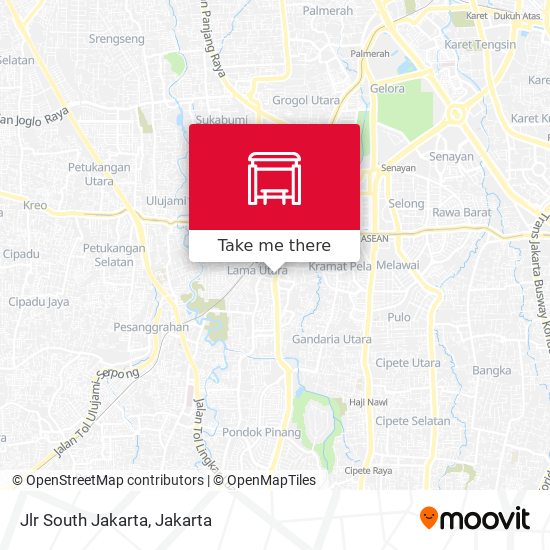 Jlr South Jakarta map