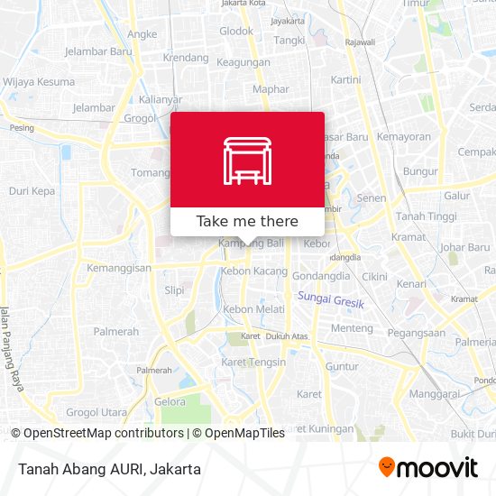 Tanah Abang AURI map