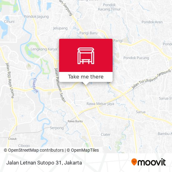 Jalan Letnan Sutopo 31 map