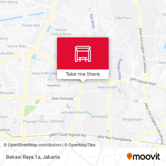 Bekasi Raya 1a map