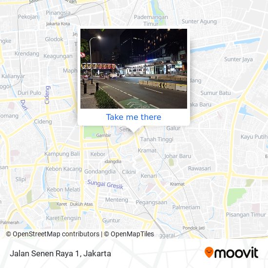 Jalan Senen Raya 1 map