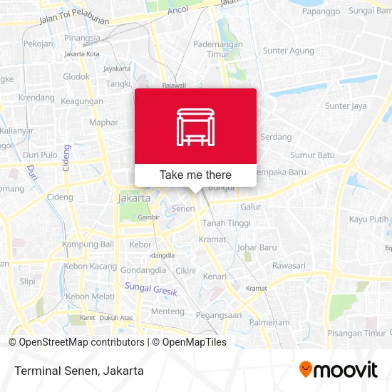 Terminal Senen map