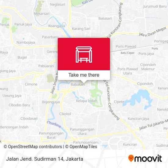 Jalan Jend. Sudirman 14 map