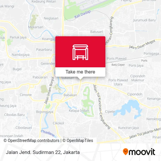 Jalan Jend. Sudirman 22 map