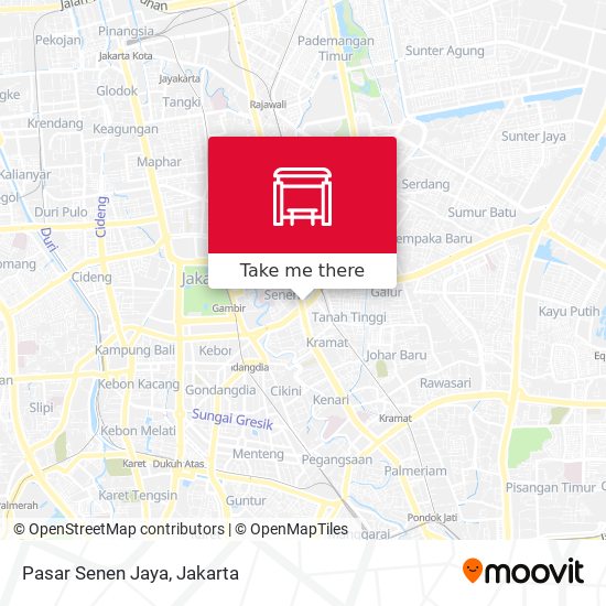 Pasar Senen Jaya map