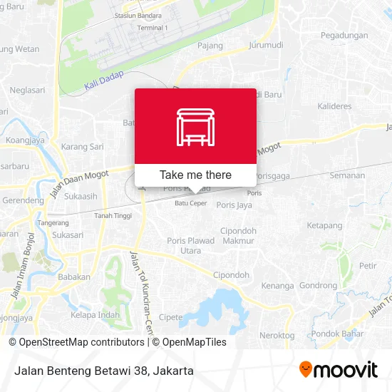 Jalan Benteng Betawi 38 map