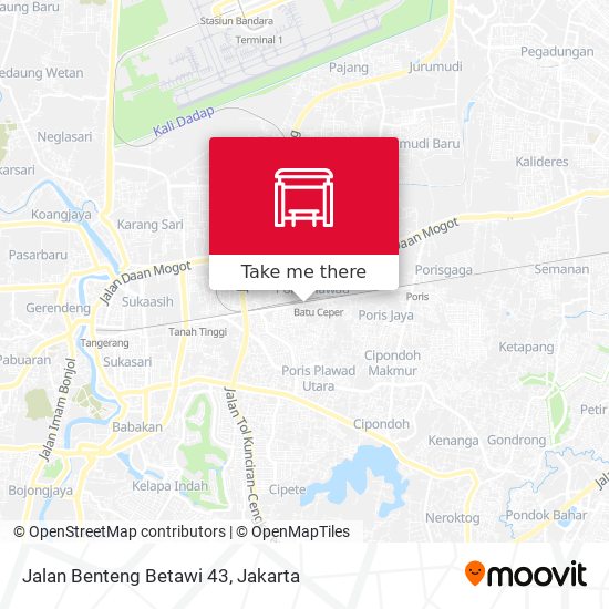 Jalan Benteng Betawi 43 map