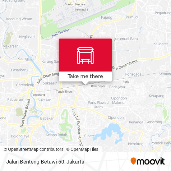 Jalan Benteng Betawi 50 map