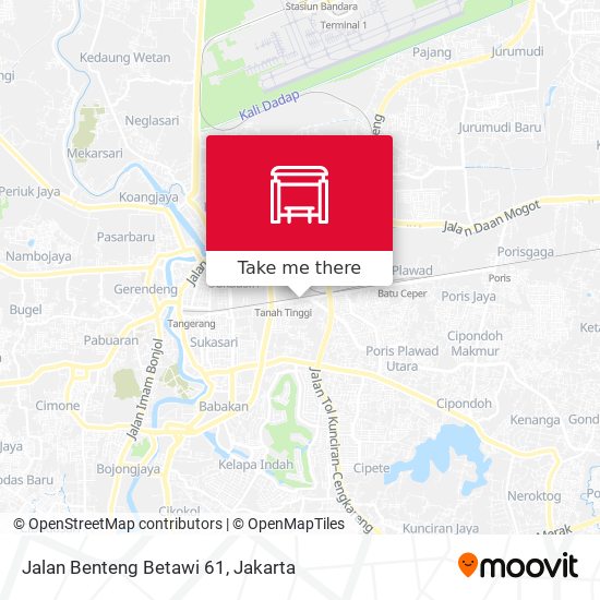 Jalan Benteng Betawi 61 map