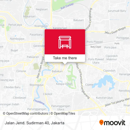 Jalan Jend. Sudirman 40 map