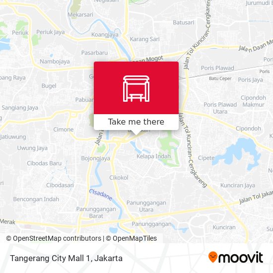 Tangerang City Mall 1 map