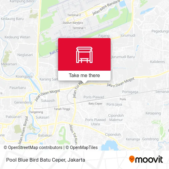 Pool Blue Bird Batu Ceper map