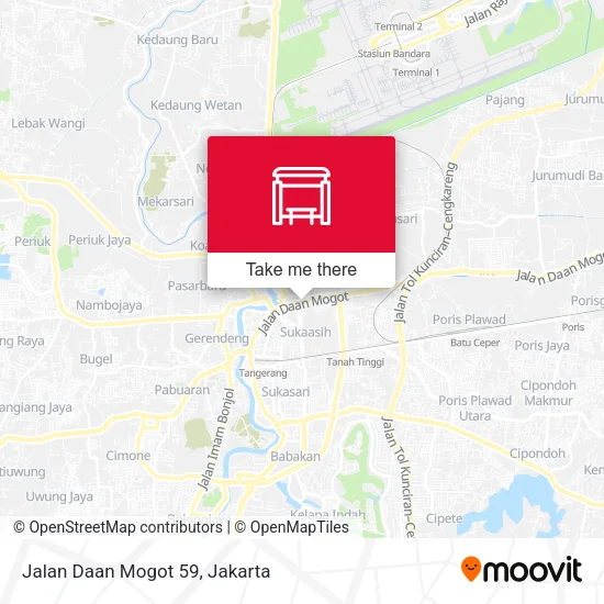 Jalan Daan Mogot 59 map