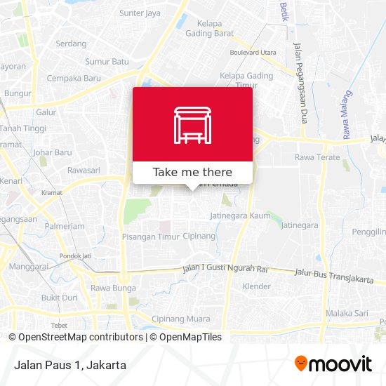 Jalan Paus 1 map