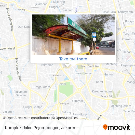 Komplek Jalan Pejompongan map