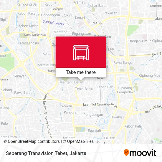 Seberang Transvision Tebet map