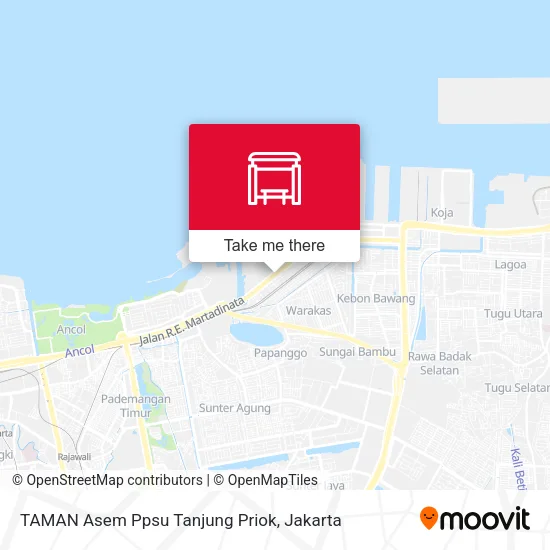 TAMAN Asem Ppsu Tanjung Priok map