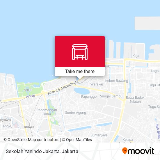 Sekolah Yanindo Jakarta map