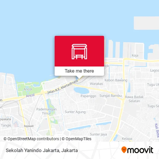 Sekolah Yanindo Jakarta map