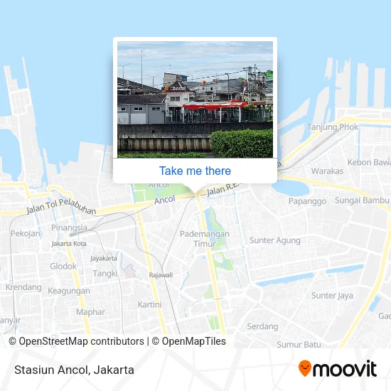 Stasiun Ancol map