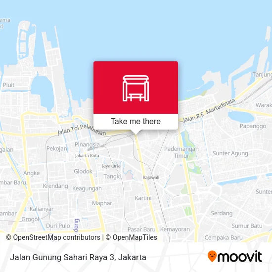 Jalan Gunung Sahari Raya 3 map