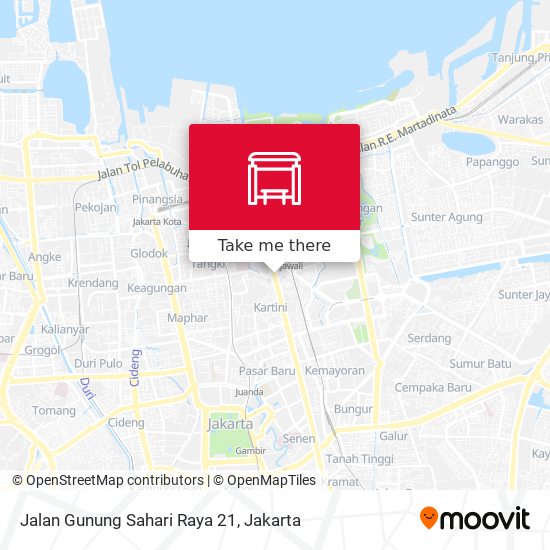 Jalan Gunung Sahari Raya 21 map