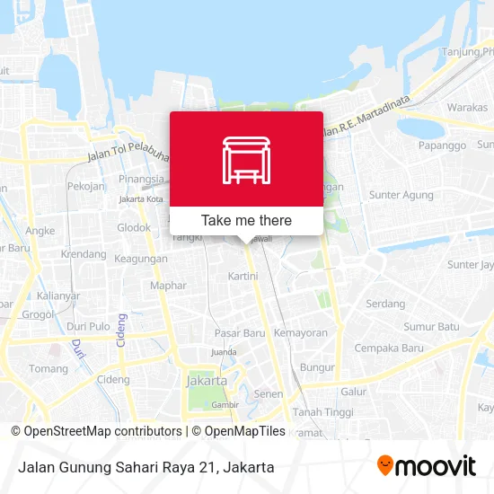 Jalan Gunung Sahari Raya 21 map