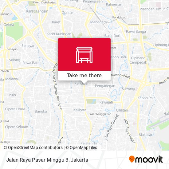 Jalan Raya Pasar Minggu 3 map