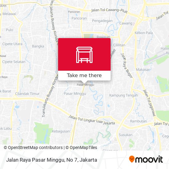 Jalan Raya Pasar Minggu, No 7 map