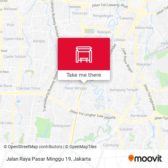 Jalan Raya Pasar Minggu 19 map