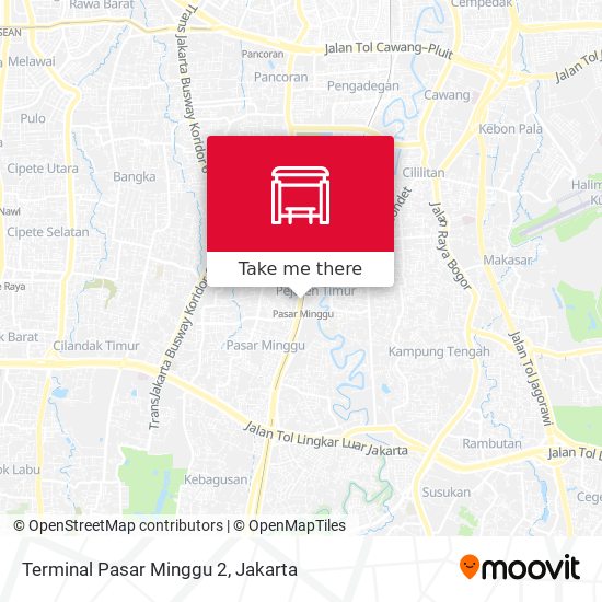 Terminal Pasar Minggu 2 map