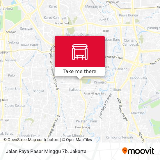 Jalan Raya Pasar Minggu 7b map