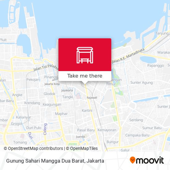 Gunung Sahari Mangga Dua Barat map
