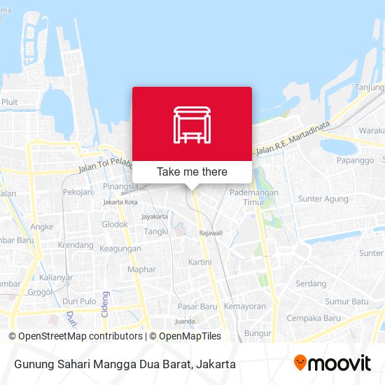 Gunung Sahari Mangga Dua Barat map