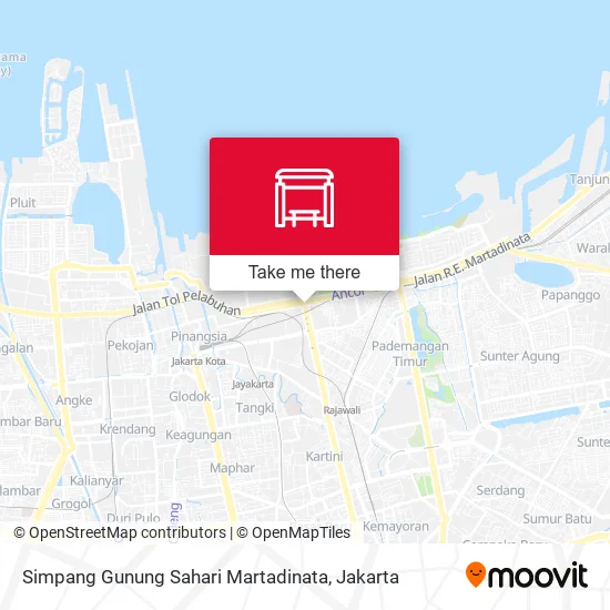 Simpang Gunung Sahari Martadinata map