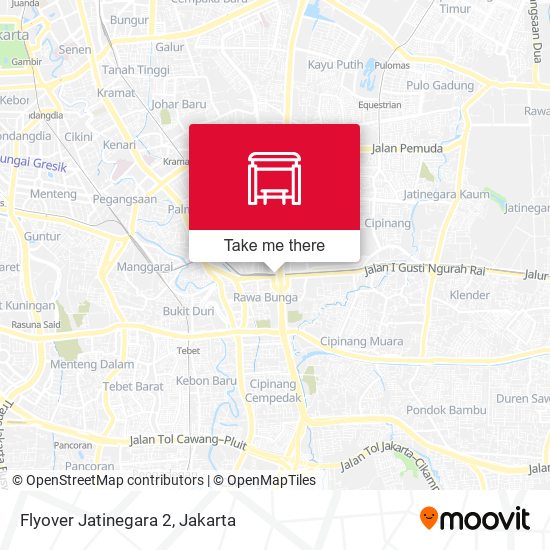 Flyover Jatinegara 2 map