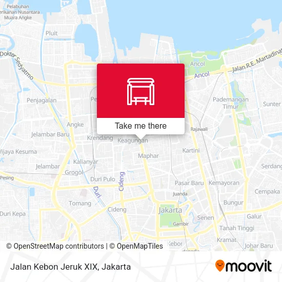 Jalan Kebon Jeruk XIX map