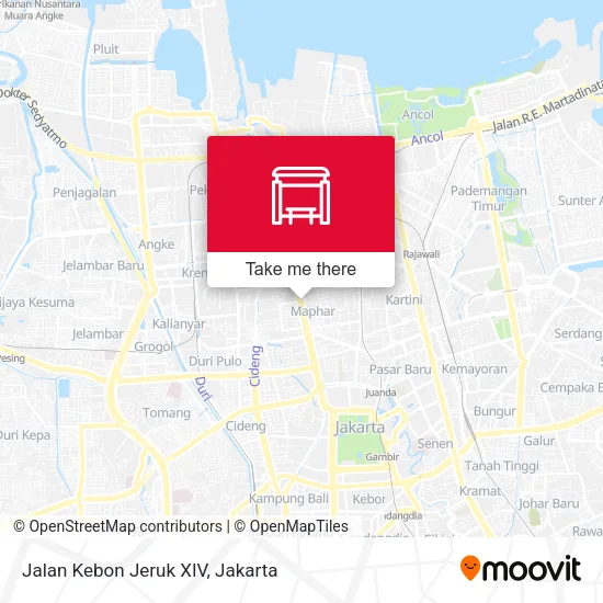 Jalan Kebon Jeruk XIV map