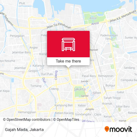 Gajah Mada map