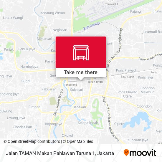 Jalan TAMAN Makan Pahlawan Taruna 1 map