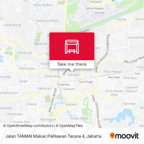 Jalan TAMAN Makan Pahlawan Taruna 4 map